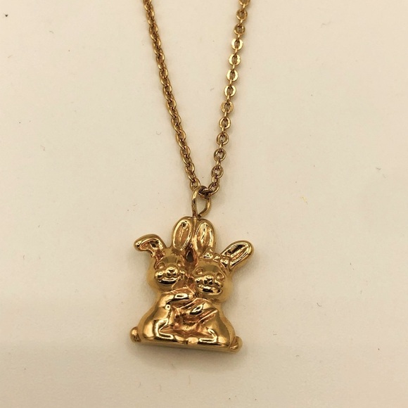 Jewelry - Adorable Love Bunnies Necklace